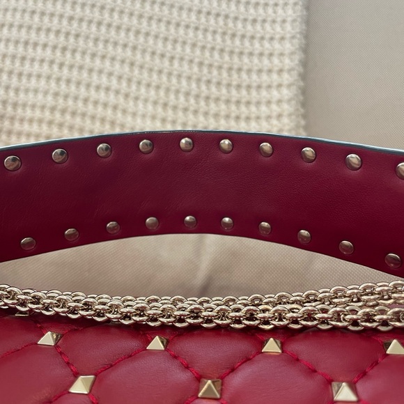 Valentino Rockstud Red Handbag (wanting to trade for smaller size) - Picture 13 of 14